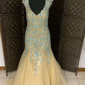 Gorgeous Rhinestone Evening Gown
